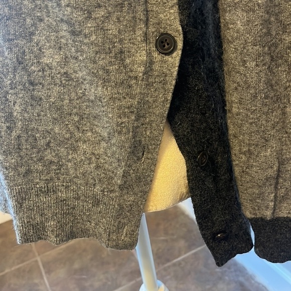 J. Crew Side-Button Elbow Patch Wool Blend Sweater Size M # B2395 - Picture 2 of 7